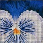 JP Needlepoint - Blue Pansy