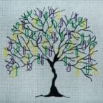 JP Needlepoint - Mardi Gras Tree of Beads