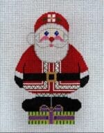 JP Needlepoint - Santa on Packages (front)