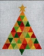 JP Needlepoint - Christmas Triangle Tree