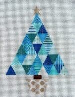 JP Needlepoint - Triangle Hanukkah Tree