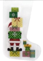 JP Needlepoint - Santa w/Packages Stocking