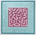 The Plum Stitchery - Pink Center Maze
