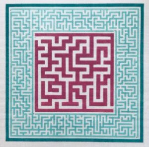 The Plum Stitchery - Pink Center Maze