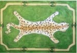 The Plum Stitchery - Leopard Clutch in Green