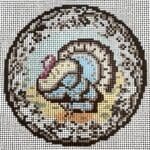 The Gingham Stitchery - Transferware Turkey