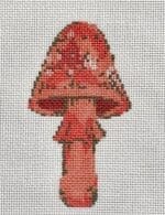 The Plum Stitchery - Mushroom Series - Hot Coral