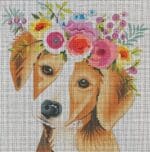 Colors of Praise - Dog with Flowers