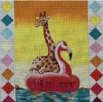 Colors of Praise - Giraffe in Flamingo Float