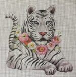 Colors of Praise - Siberian Tiger with Floral Collar