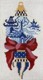 Kelly Clark Needlepoint - Chinoiserie Double Ball