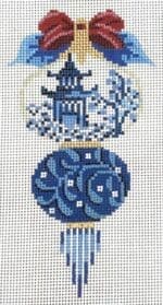 Kelly Clark Needlepoint - China Blue Triple Onion