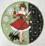 The Gingham Stitchery - Betty Loves Bubbles #1 with Scottie
