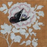 Colors of Praise - Butterfly on Sepia Floral