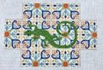 Janice Holden Designs - Lizard on Tile Brick Cover