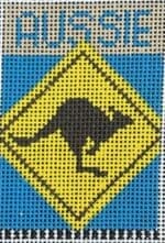 Colors of Praise - Aussie Kangaroo Luggage Tag