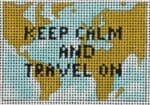 Colors of Praise - Keep Calm and Travel On Luggage Tag