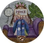 Gayla Elliott Designs - Hippie Stitching Girl Ornament