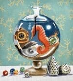 Colors of Praise - Seahorse in Fish Bowl