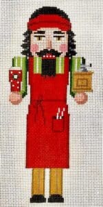 Susan Roberts Needlepoint - Barista Nutcracker