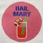 Atlantic Blue Canvas - Football Sports Coaster - Hail Mary