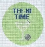 Atlantic Blue Canvas - Golf Sports Coaster - Tee-Ni Time