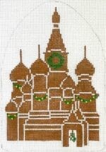 Kate Dickerson Needlepoint - Gingerbread St. Basil's Cathedral