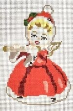 Stitching with Stacey Needlepoint Designs - Flute Angel