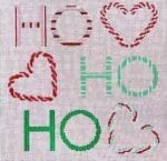 The Gingham Stitchery - Ho Ho Ho Candy Cane Pillow