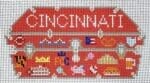 Jennifer Hall Needlepoint - Trunk Series - Cincinnati