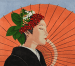 The Meredith Collection - Geisha with Orange Umbrella