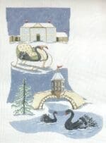 The Plum Stitchery - Black Swan Stocking