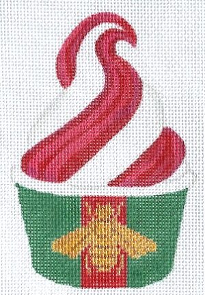 Kate Dickerson Needlepoint - Gucci Raspberry Swirl
