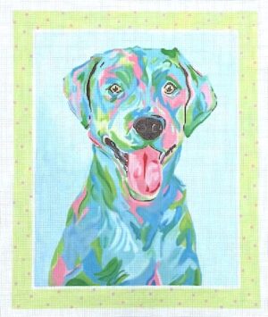 Kate Dickerson Needlepoint - Aly The Chesapeake Bay Retriever
