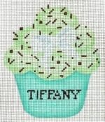 Kate Dickerson Needlepoint - Tiffany Pistachio Cupcake
