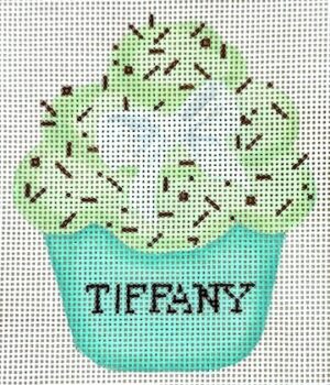 Kate Dickerson Needlepoint - Tiffany Pistachio Cupcake