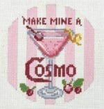 The Gingham Stitchery - Cosmo Happier Hour Coaster