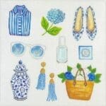 Kate Dickerson Needlepoint - Cool Blues Summer Favorite Things