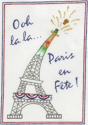 Kate Dickerson Needlepoint - Ooh La La...Paris