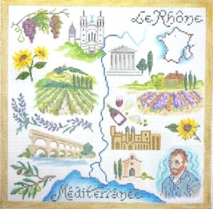 Kate Dickerson Needlepoint - Provence Rhone Valley
