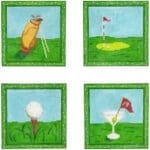 Kate Dickerson Needlepoint - Golf Coasters
