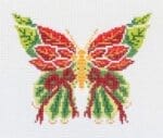 Initial K Studio - Poinsettia Butterfly Ornament