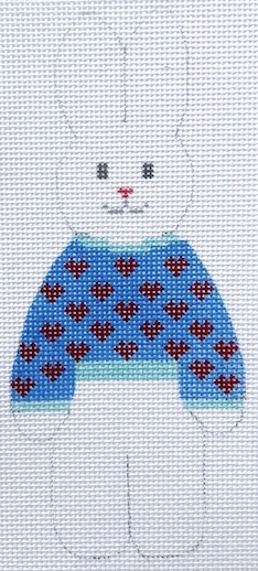 KCN Designers - Heart Sweater Bunny