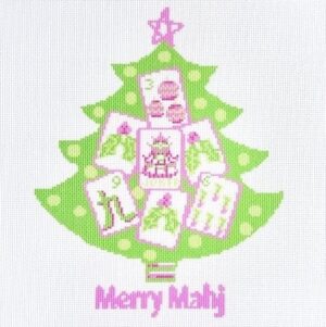 KCN Needlepoint - Merry Mahjong Tree