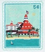 Stitch Style Needlepoint - San Diego Travel Stamp