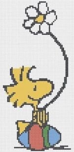 Officially Needlepoint - Woodstock Sitting on Easter Egg