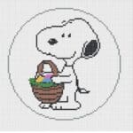 Officially Needlepoint - Snoopy with Easter Basket