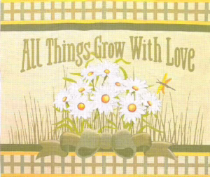 Love You More Needlepoint Designs -  All Things Grow with Love