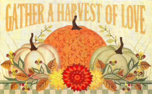 Love You More Needlepoint Designs -  Gather A Harvest of Love