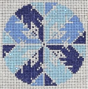 Love MHB Studio - Snowflake Round in Blues